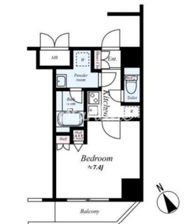 ハーモニーレジデンス早稲田夏目坂の物件間取画像